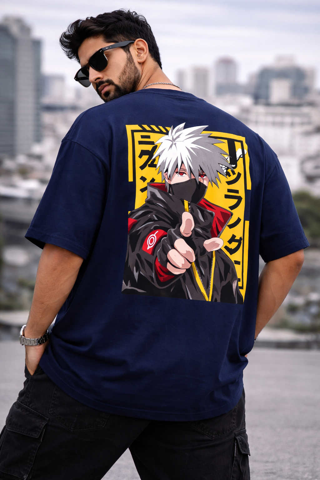 Kakashi Oversize T-Shirt | Anime Ninja Unisex Streetwear