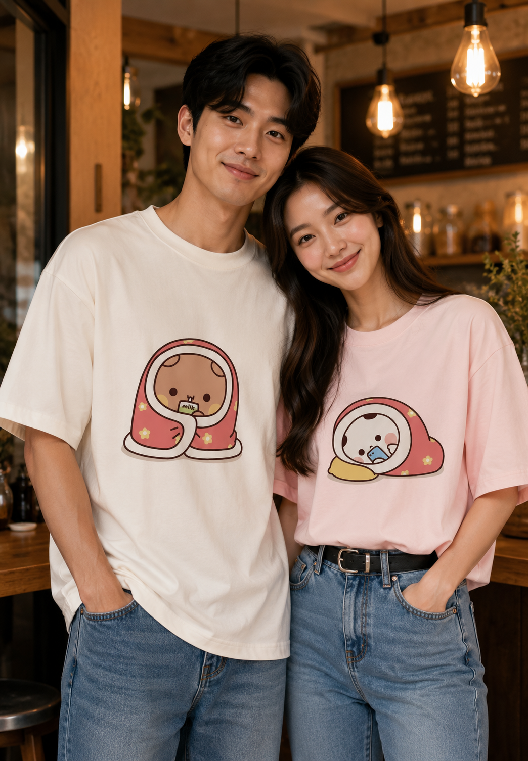 Bubu & Dudu Oversize T-Shirt | Cute Cartoon Unisex Streetwear