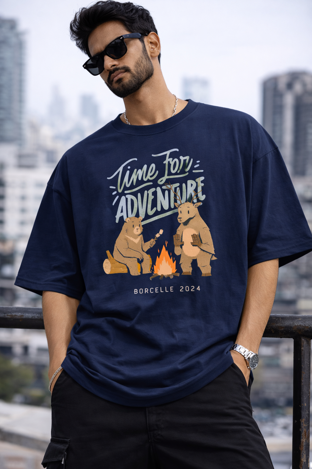 Time for Adventure Oversize T-Shirt | Travel & Outdoor Unisex Streetwear
