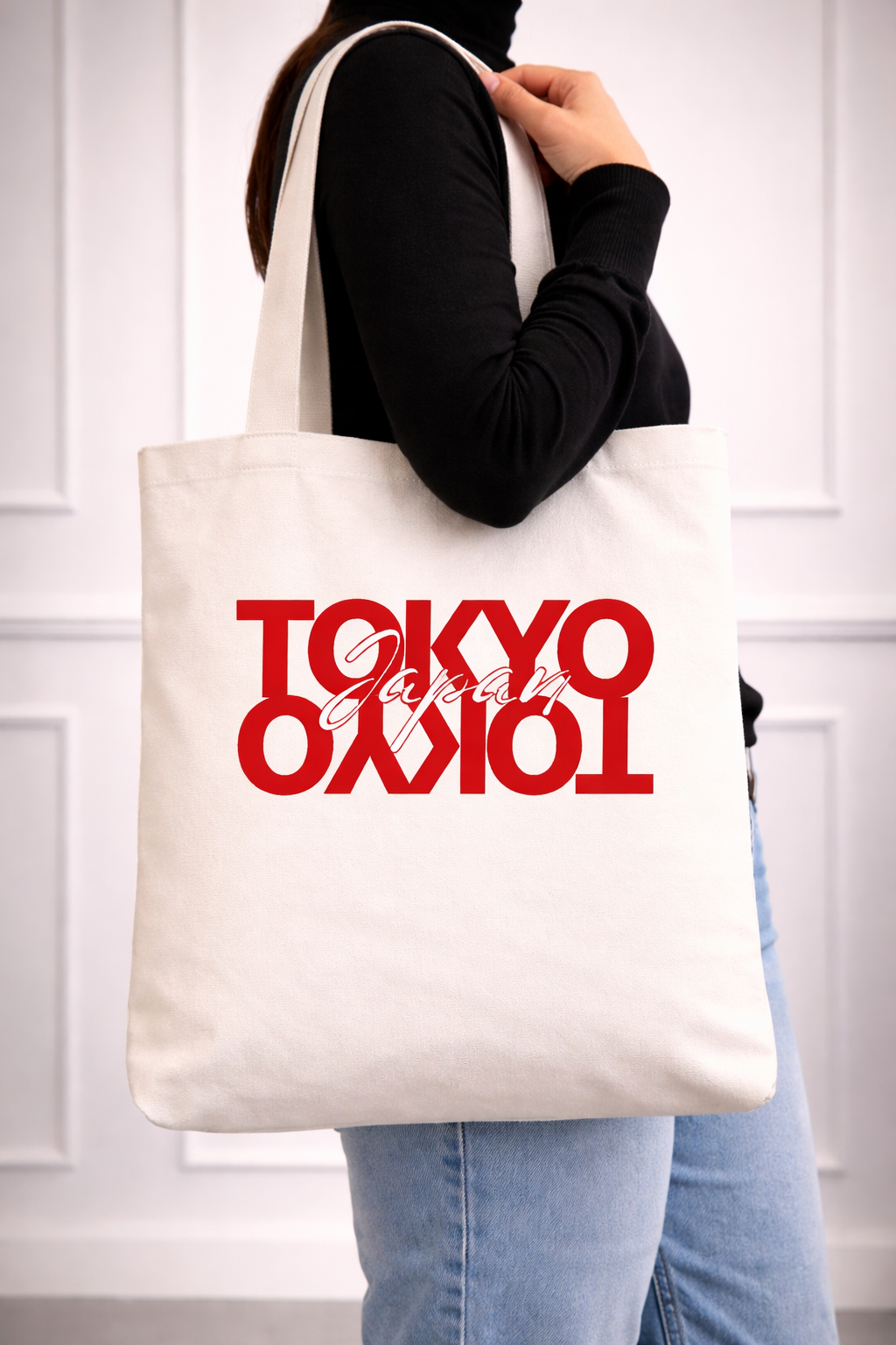 Tokyo Japan Tote Bag | Japanese Aesthetic Travel Canvas Bag