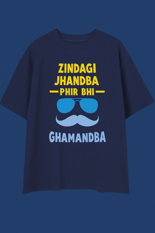 Jindagi Jhandwa T-Shirt | Funny Desi Quote Unisex Streetwear