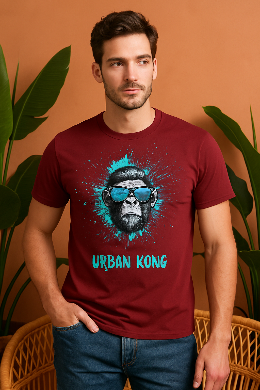 Urban Kong T-Shirt | Streetwear Half Sleeves Graphic Tee