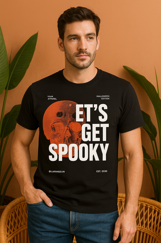 Let’s Get Spooky T-Shirt | Halloween Half Sleeves Tee
