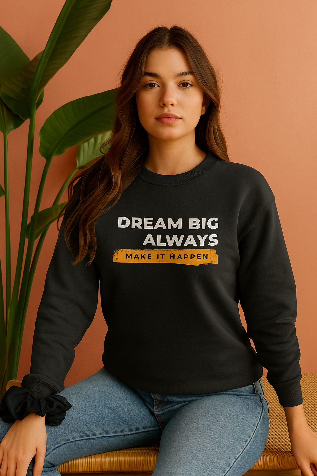 Dream Big Always Sweatshirt | Motivational Unisex Streetwear