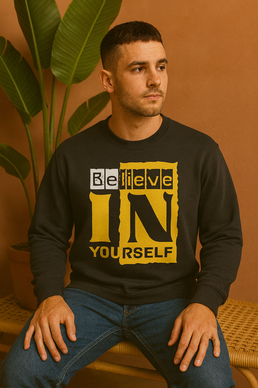 Believe in Yourself Sweatshirt | Motivational Unisex Streetwear