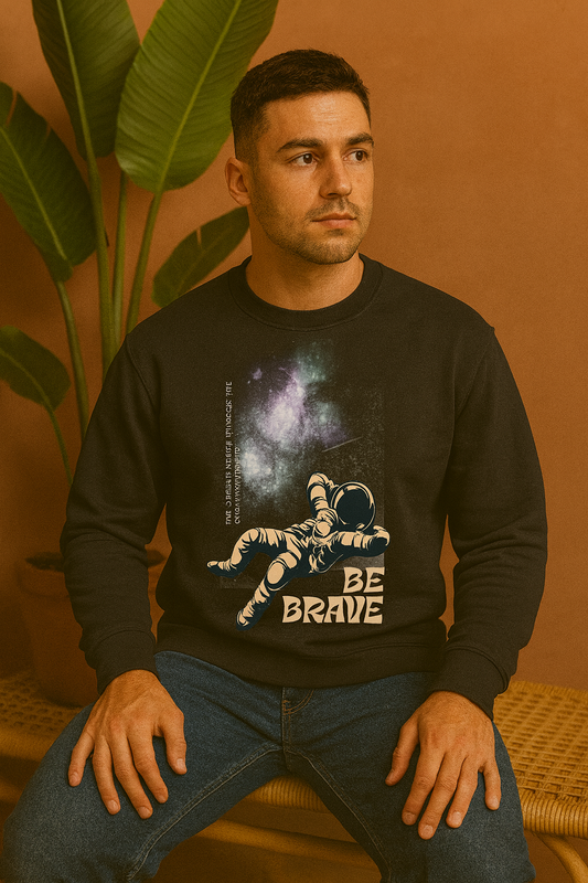 Be Brave Sweatshirt | Motivational Unisex Streetwear