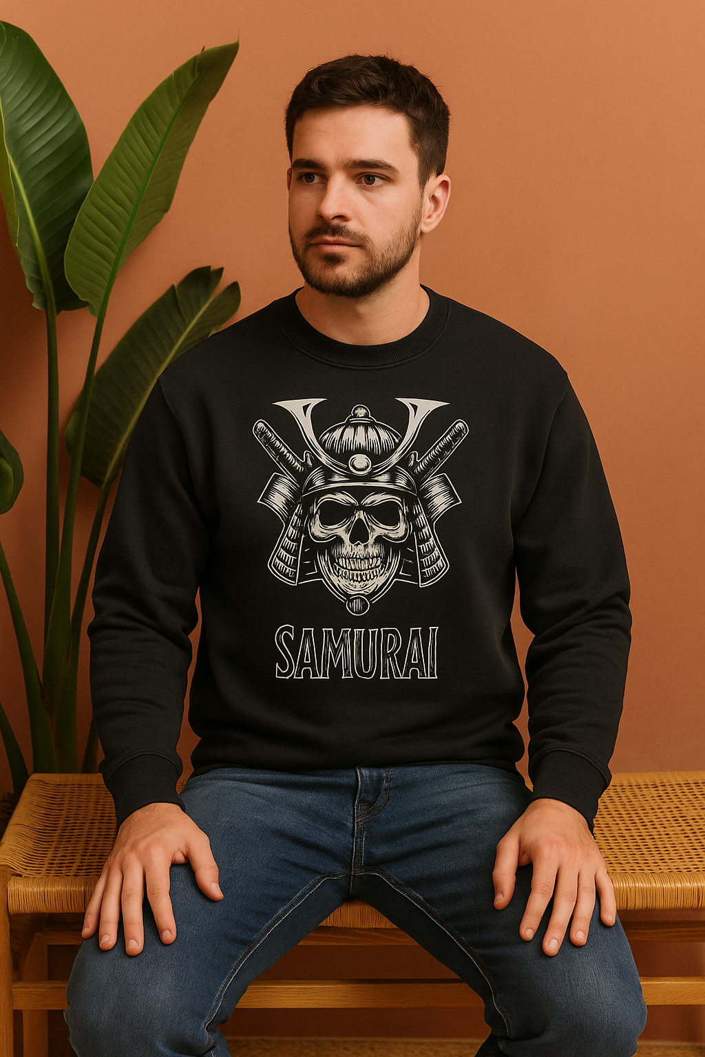 Samurai Sweatshirt | Japanese Warrior Unisex Streetwear