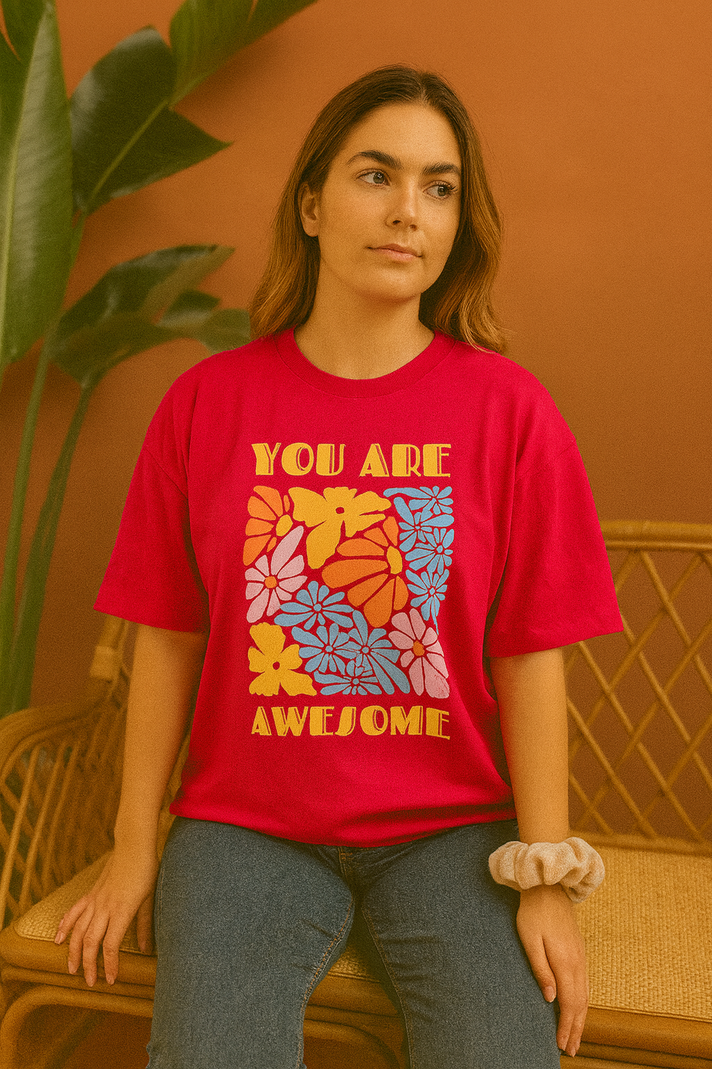 You Are Awesome Oversized T-Shirt | Motivational Unisex Streetwear
