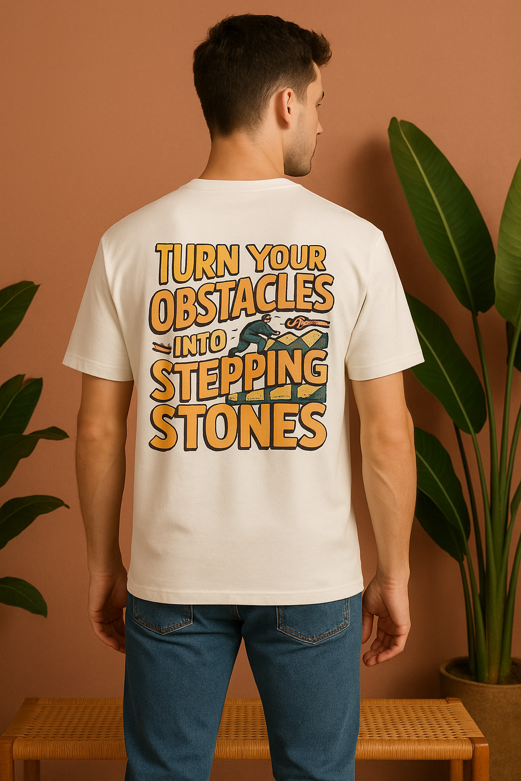 Turn Your Obstacles Oversized T-Shirt | Motivational Unisex Streetwear