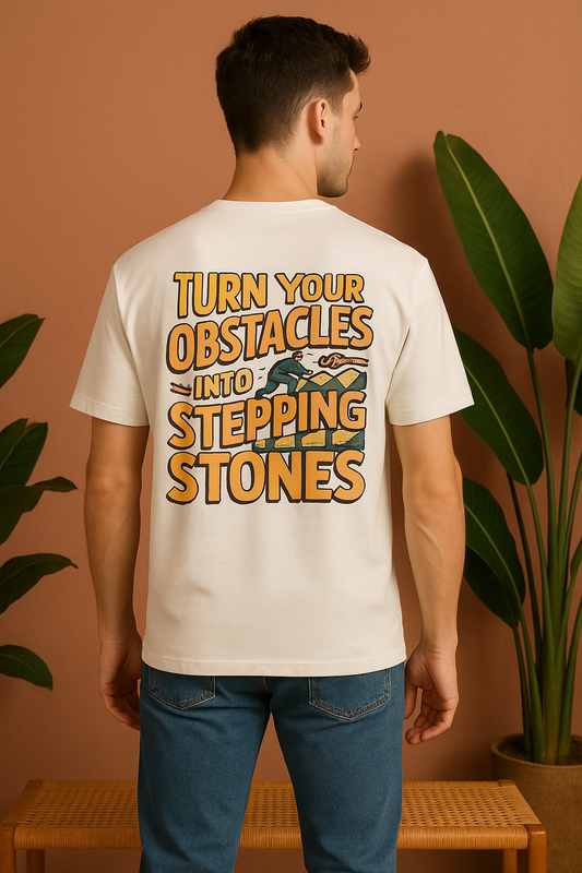 Turn Your Obstacles Oversized T-Shirt | Motivational Unisex Streetwear
