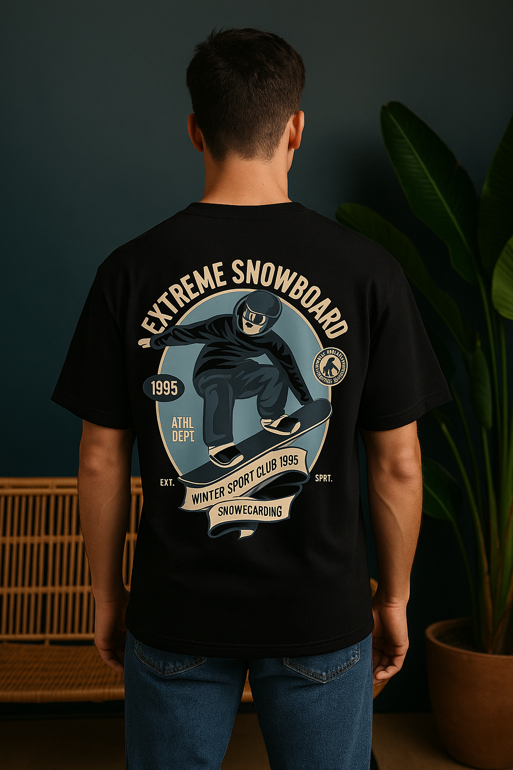 Extreme Snowboard Oversized T-Shirt | Winter Sports Unisex Streetwear