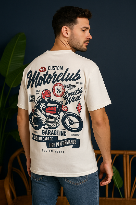 Motorclub Oversized T-Shirt | Biker Lifestyle Unisex Streetwear