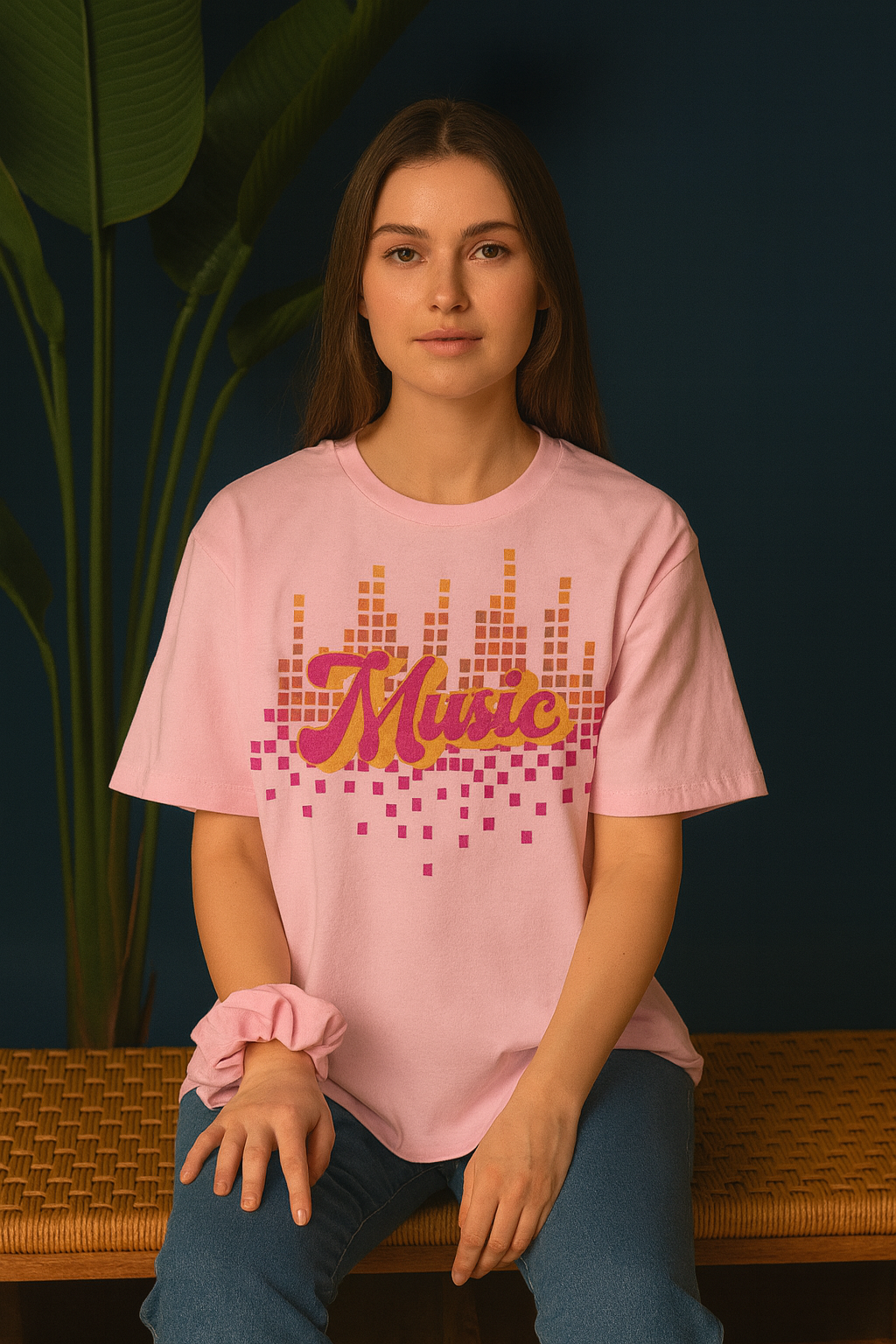 Music Oversized T-Shirt | Minimal Graphic Unisex Streetwear