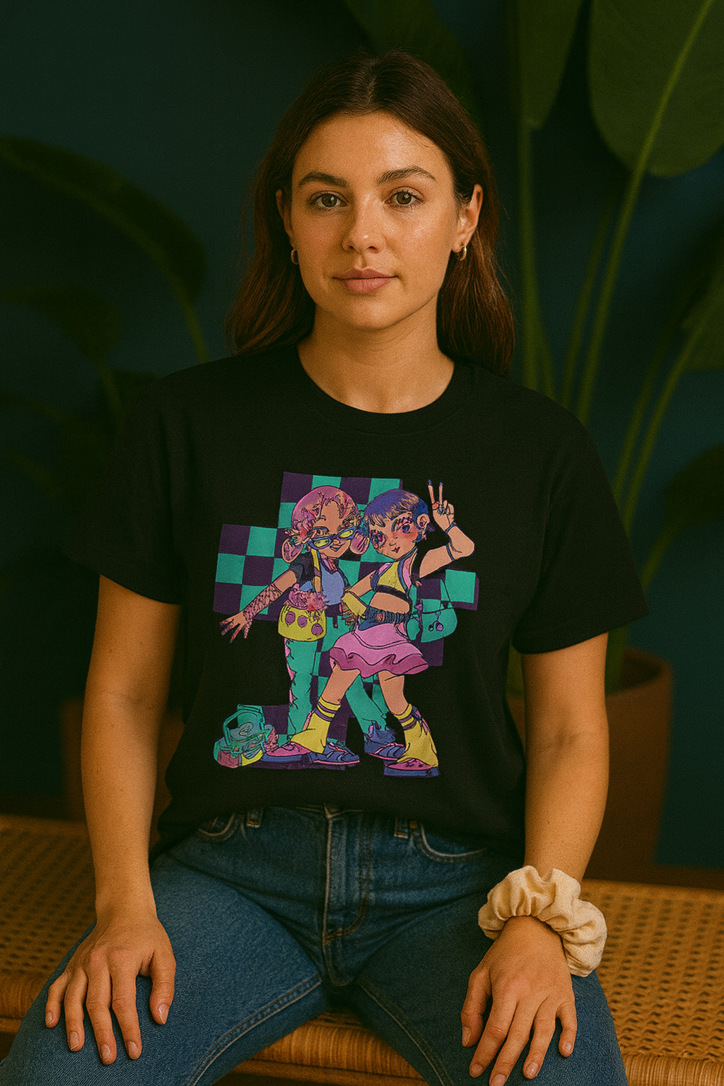 Dancing Graphics Oversized T-Shirt | Music & Dance Unisex Streetwear