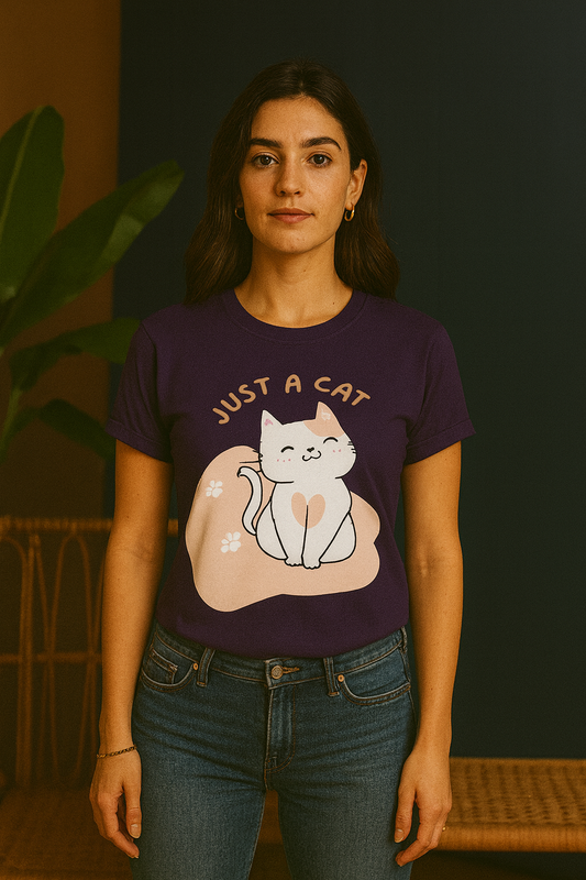 Just a Cat T-Shirt | Cute Cat Lover Unisex Casual Wear