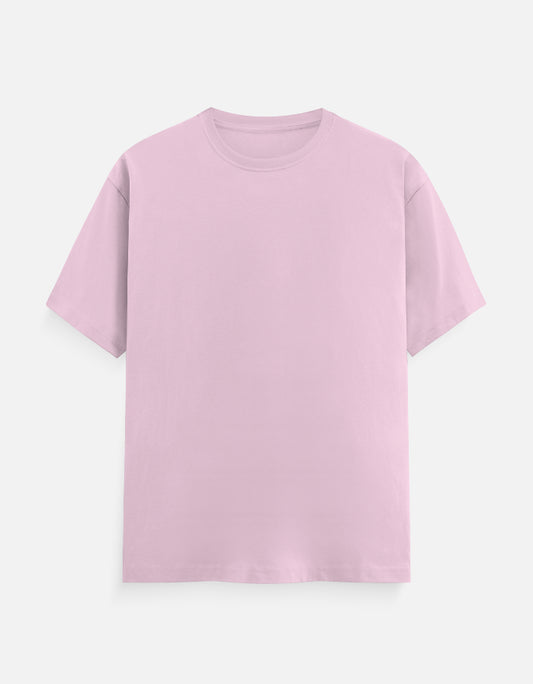 Solid Light Pink Plain T-Shirt | Minimalist Unisex Casual Wear