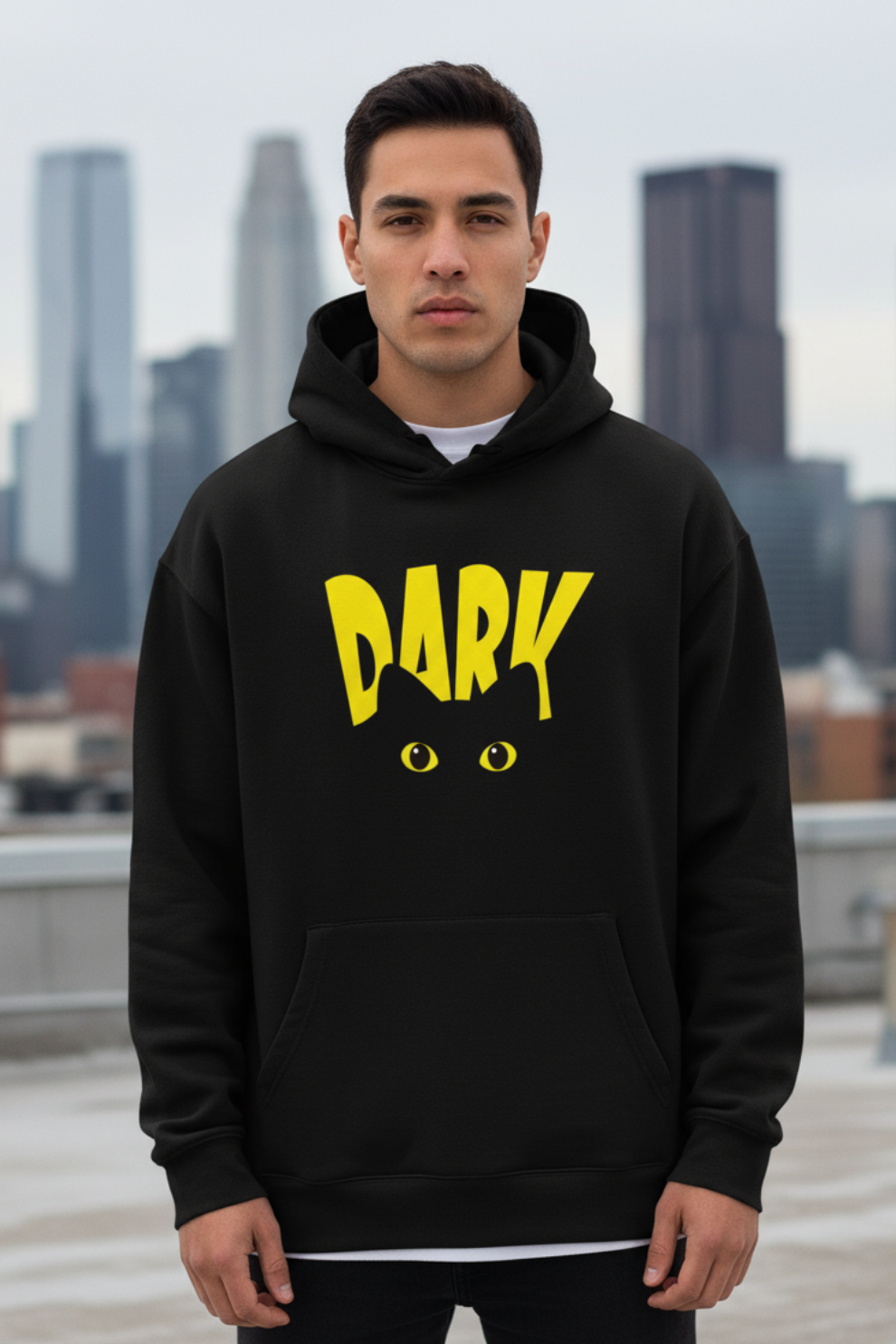 Dark Hoodie | Minimal Aesthetic Unisex Streetwear