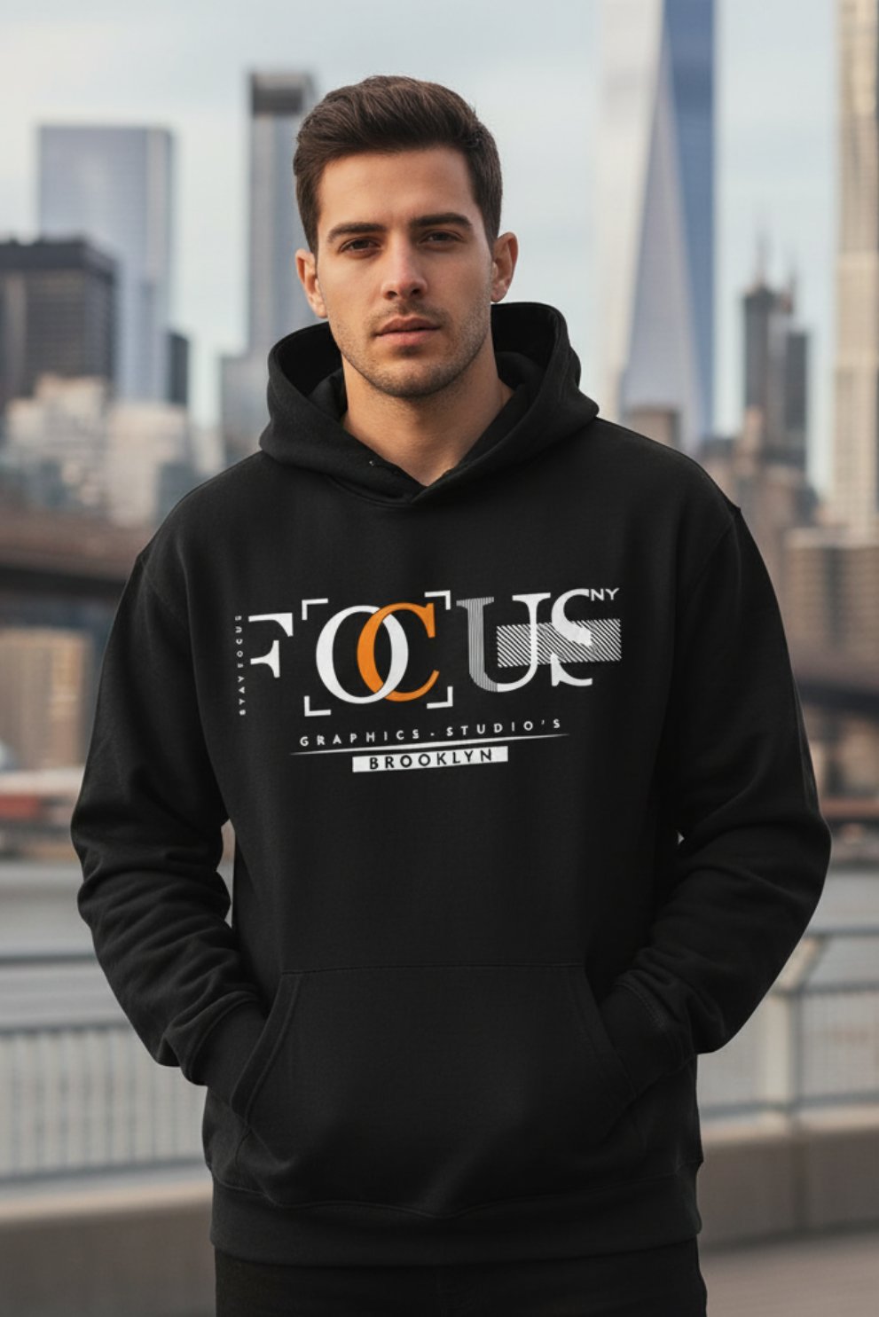 FOCUS Hoodie | Motivational Quote Unisex Streetwear