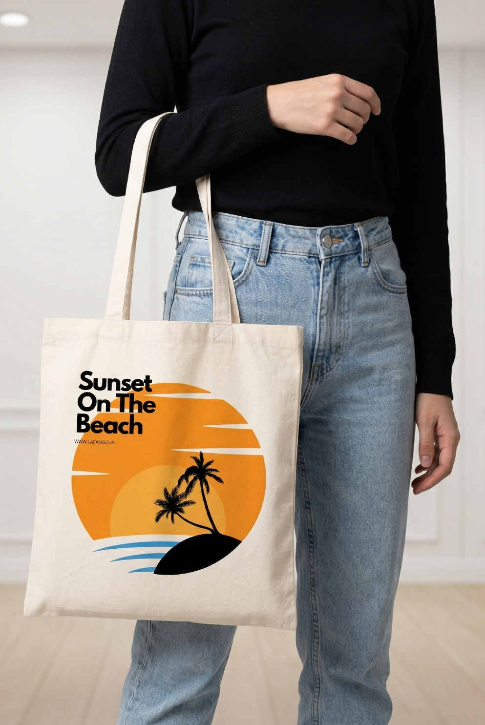 Sunset on the Beach Tote Bag | Aesthetic Travel & Summer Carry Bag