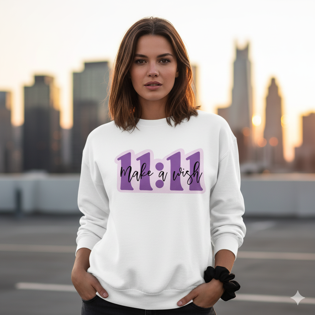 11:11 Sweatshirt | Angel Number Manifestation Unisex Streetwear