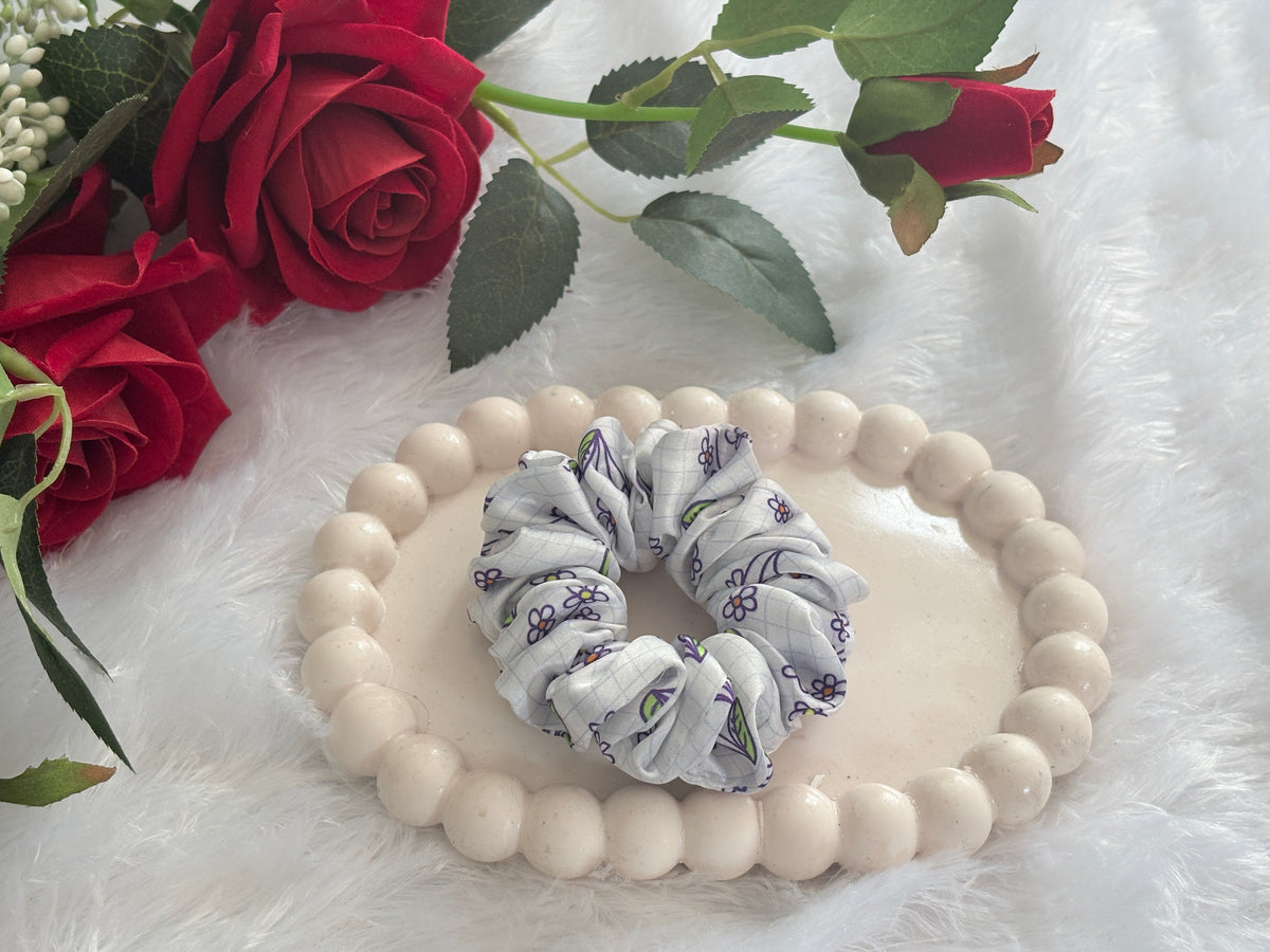 Printed Small Size Scrunchies | Soft Hair Scrunchie Set for Women