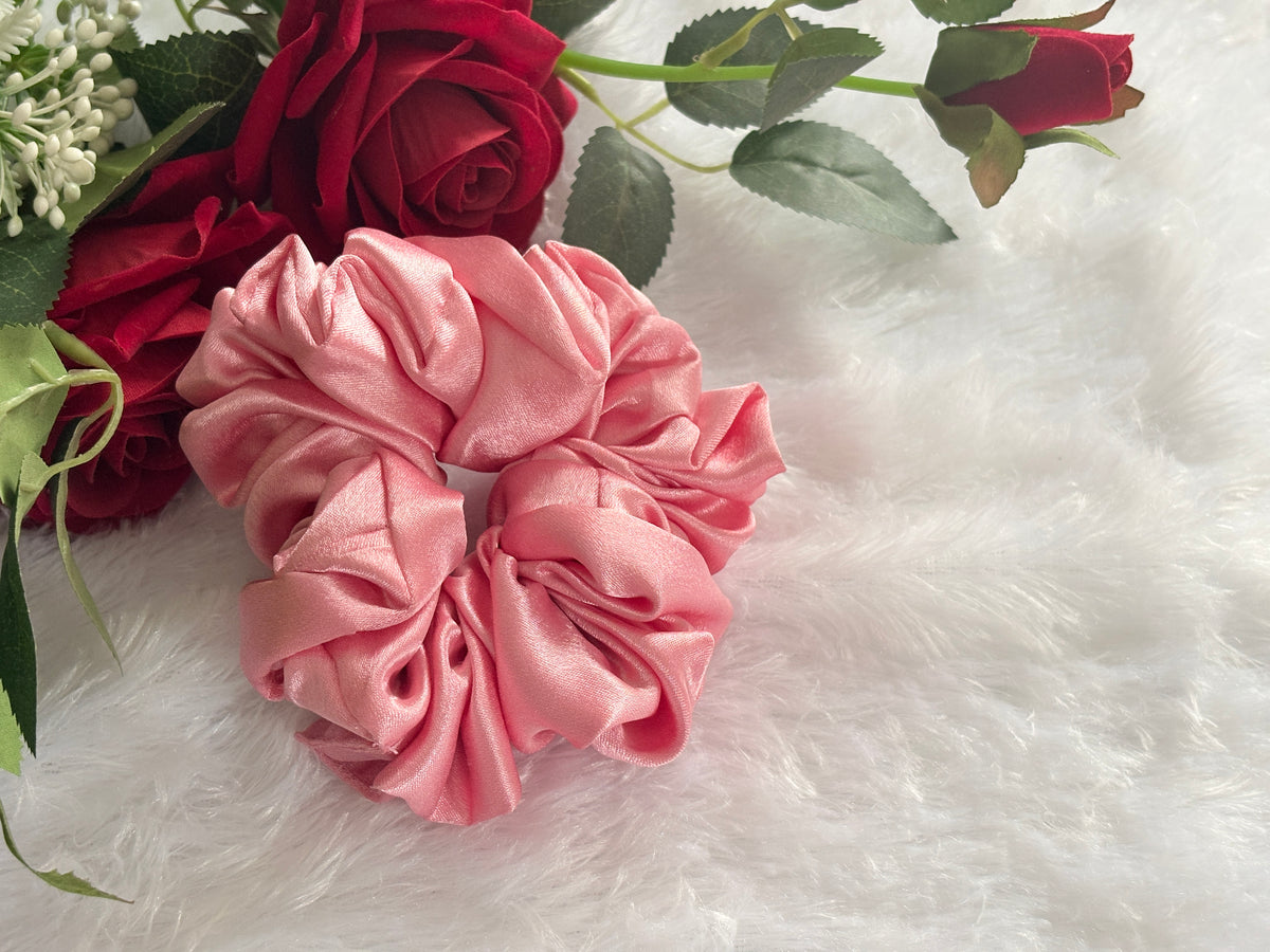 Satin Oversize Size Scrunchies | Soft Hair Scrunchie Set for Women