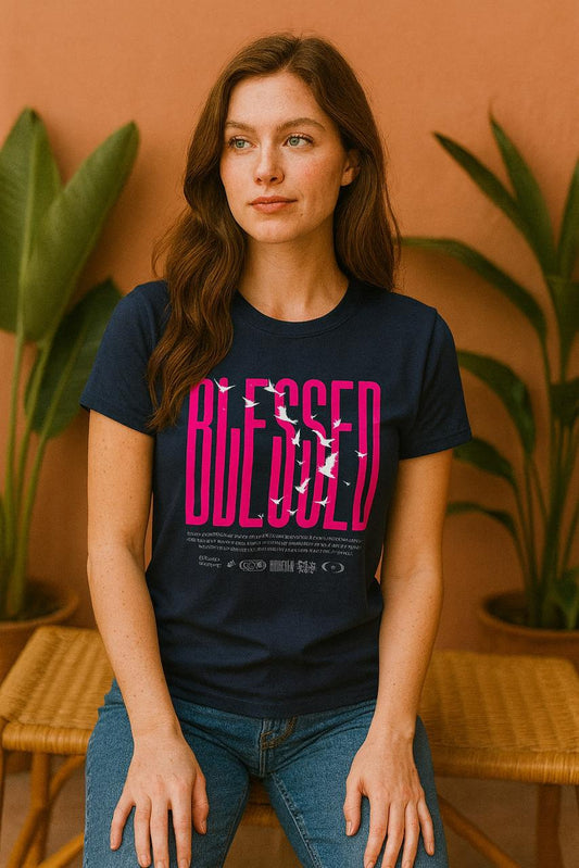Blessed T-Shirt | Minimal Lifestyle Half Sleeves Tee