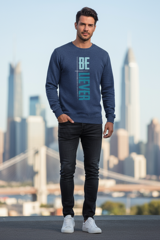 Believer Sweatshirt | Motivational Quote Unisex Streetwear