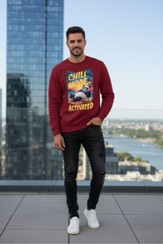 Chill Mode Activated Sweatshirt | Cool Vibes Unisex Streetwear