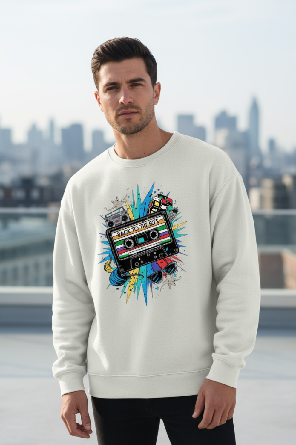 Back to 80’s Sweatshirt | Retro Vintage Unisex Streetwear