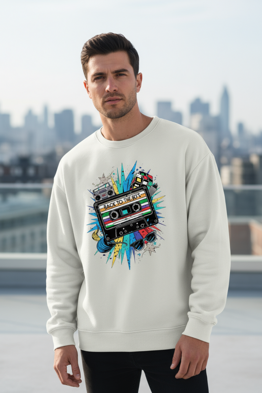 Back to 80’s Sweatshirt | Retro Vintage Unisex Streetwear