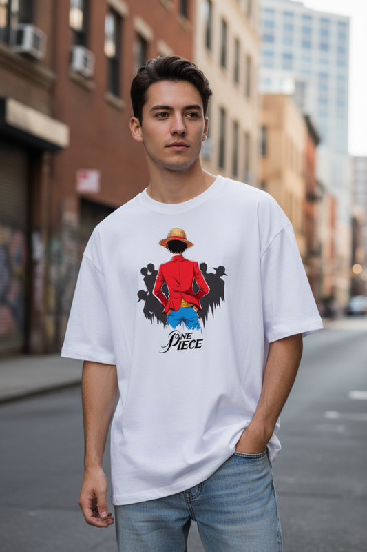 One Piece Oversized T-Shirt | Anime Pirate Graphic Unisex Streetwear