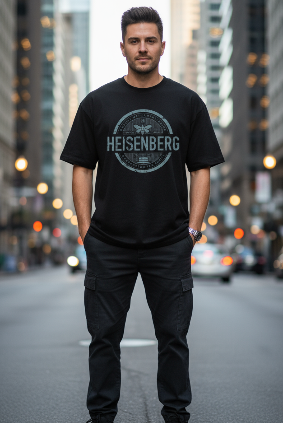Heisenberg Oversized T-Shirt | Breaking Bad Graphic Unisex Streetwear