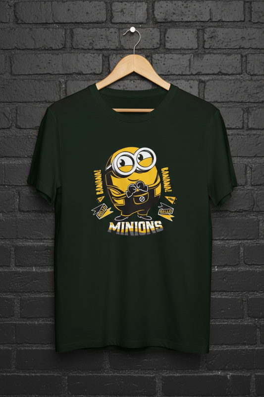 Banana Minions Oversized T-Shirt | Funny Cartoon Graphic Unisex Streetwear