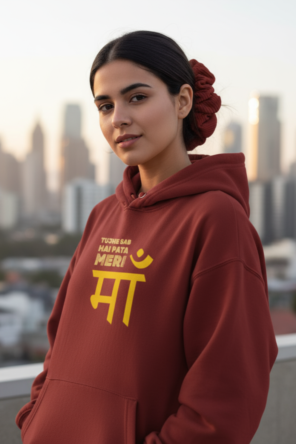 Tujhe Sab Hai Pata, Mere Maa Hoodie | Emotional Quote Unisex Streetwear