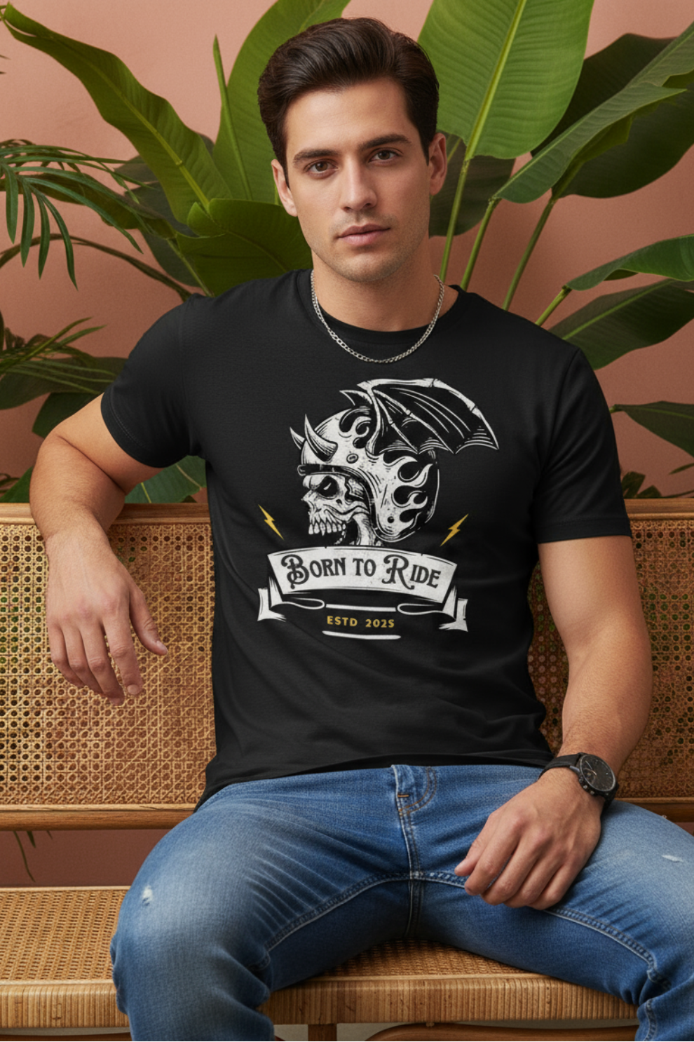 Born to Ride T-Shirt | Biker Graphic Unisex Streetwear