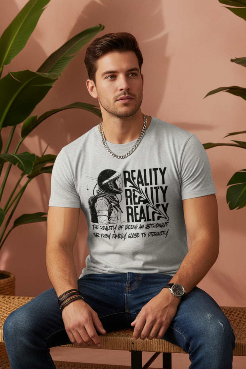 Reality Reality Reality T-Shirt | Bold Typography Unisex Streetwear