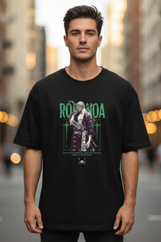 Roronoa Oversized T-Shirt | One Piece Anime Graphic Streetwear