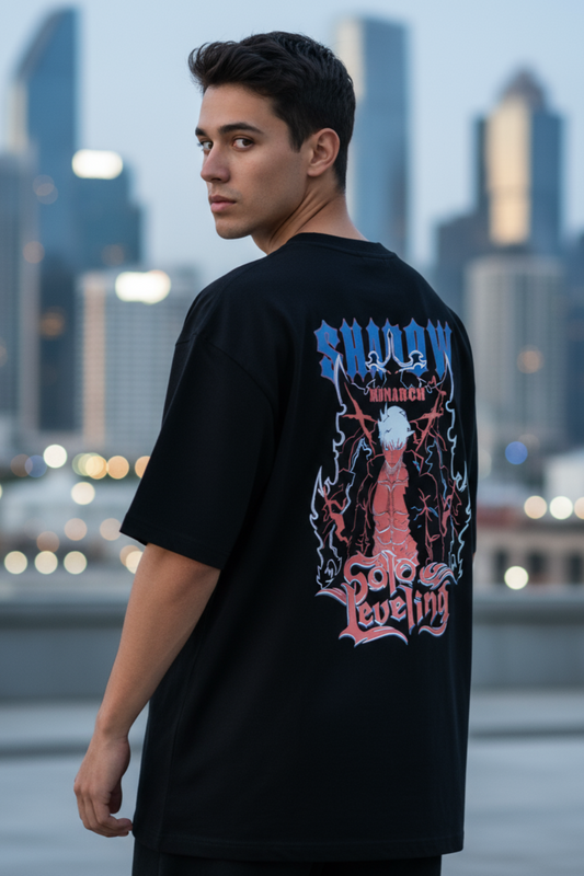 Solo Leveling Oversized T-Shirt | Anime Graphic Unisex Streetwear