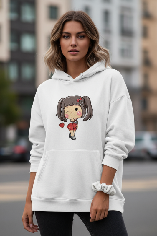 Girl Hoodie | Minimal Feminine Graphic Unisex Streetwear