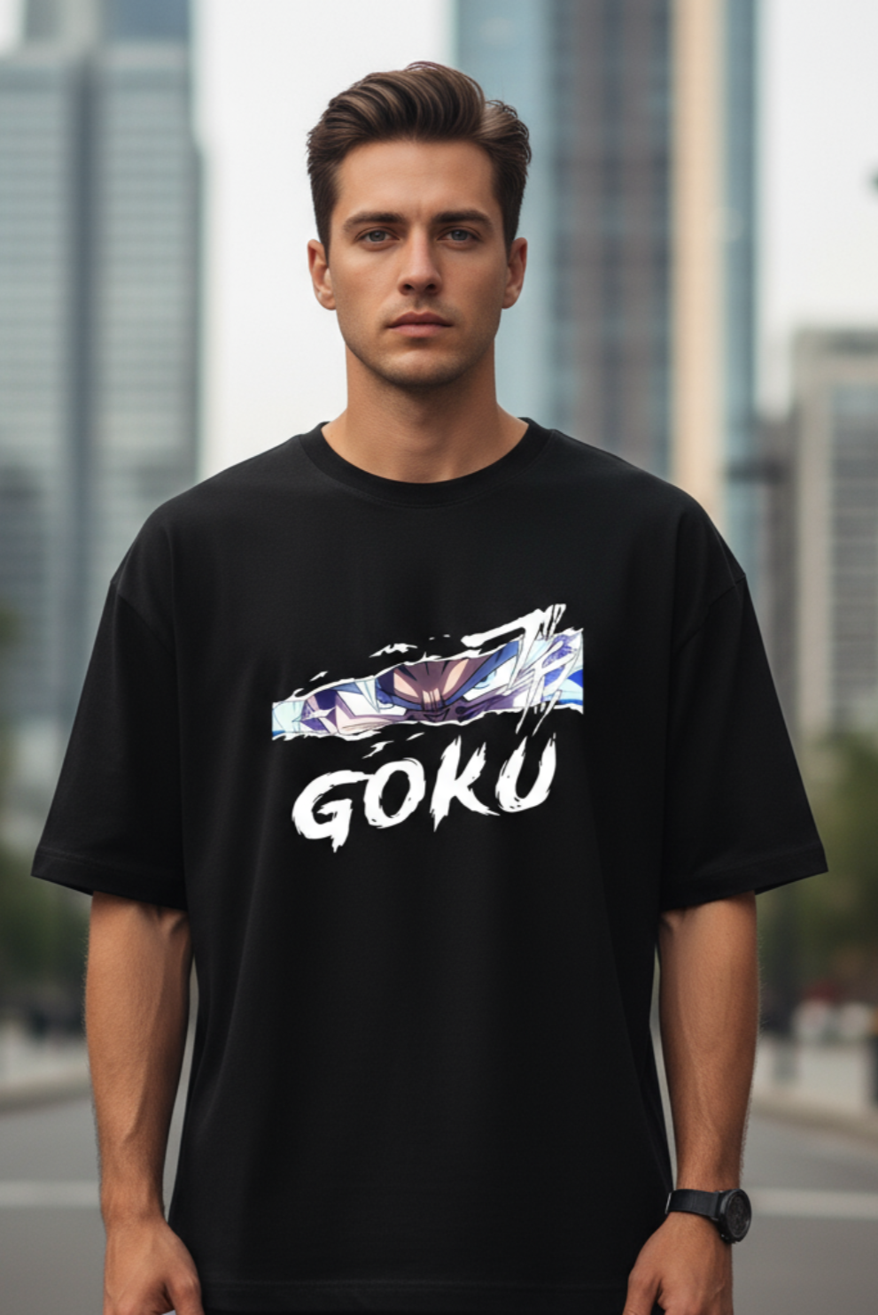 Goku Oversized T-Shirt | Dragon Ball Z Anime Graphic Streetwear