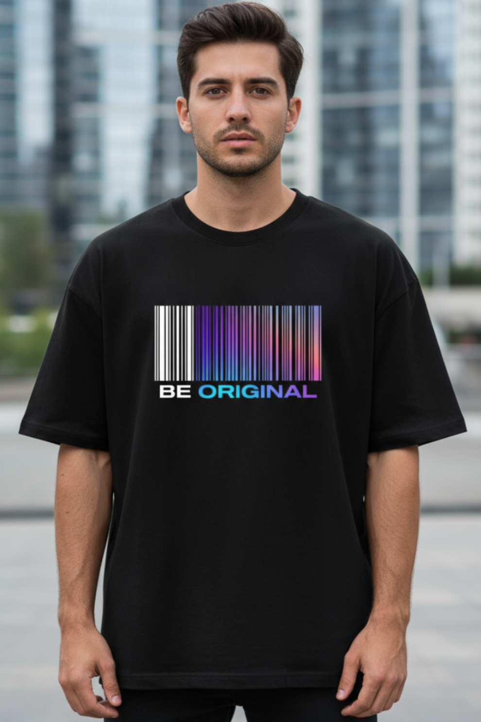Be Original Oversized T-Shirt | Motivational Quote Unisex Streetwear