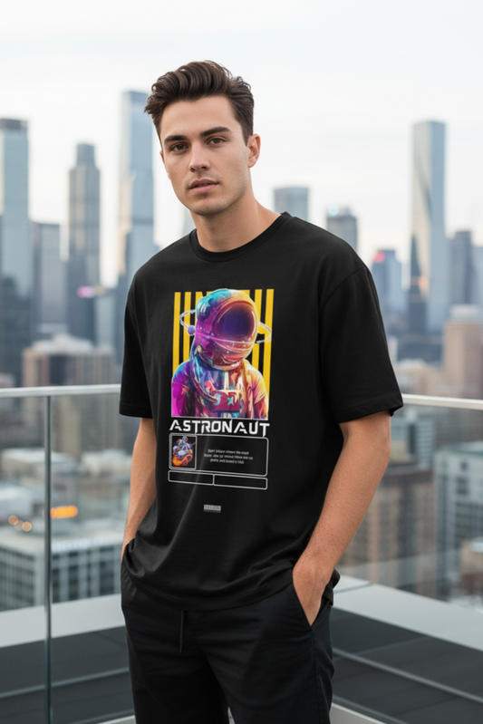 Astronaut Oversized T-Shirt | Space & Galaxy Graphic Unisex Streetwear