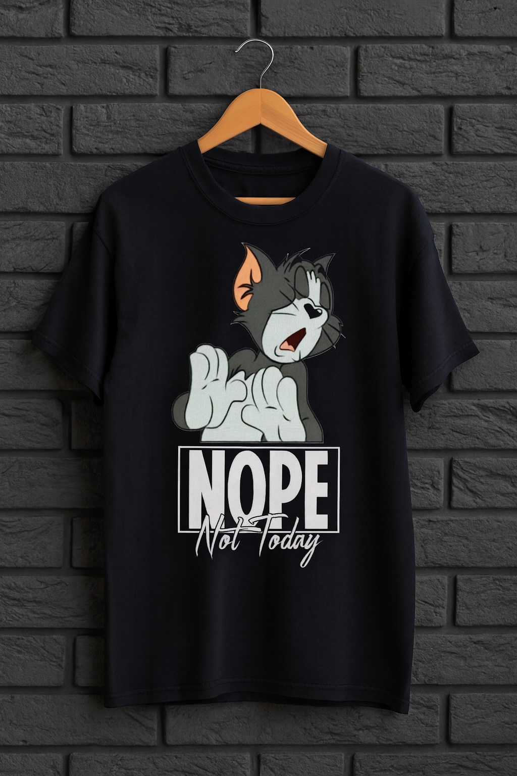 Nope Not Today Oversized T-Shirt | Funny Lazy Mood Unisex Streetwear