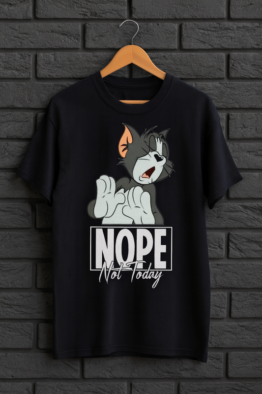 Nope Not Today Oversized T-Shirt | Funny Lazy Mood Unisex Streetwear
