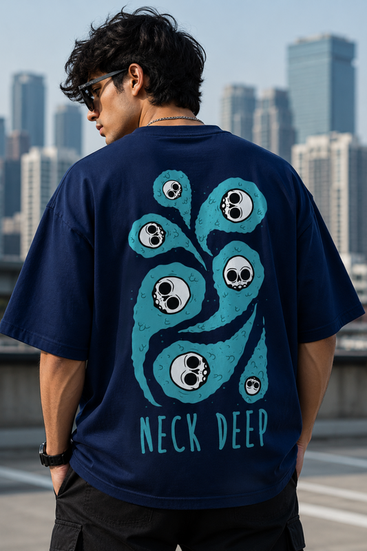 NECK DEEP Oversize T-Shirt | Music-Inspired Unisex Streetwear