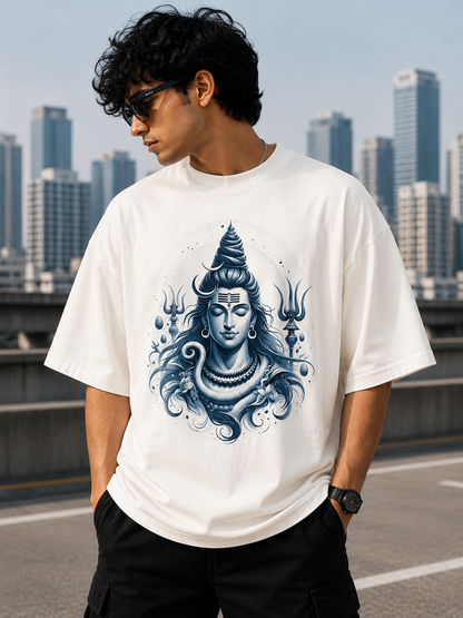Mahadev 3 Oversize T-Shirt | Spiritual Graphic Unisex Streetwear