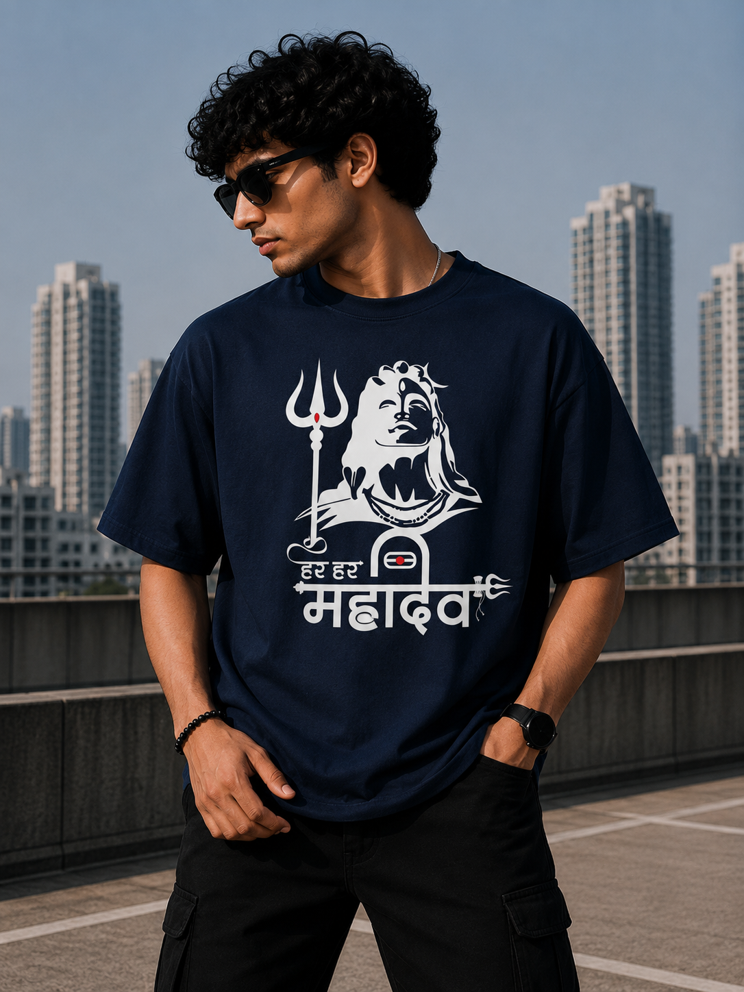 Mahadev 2 Oversize T-Shirt | Spiritual Graphic Unisex Streetwear