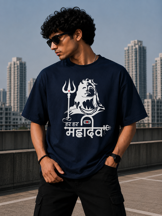 Mahadev 2 Oversize T-Shirt | Spiritual Graphic Unisex Streetwear