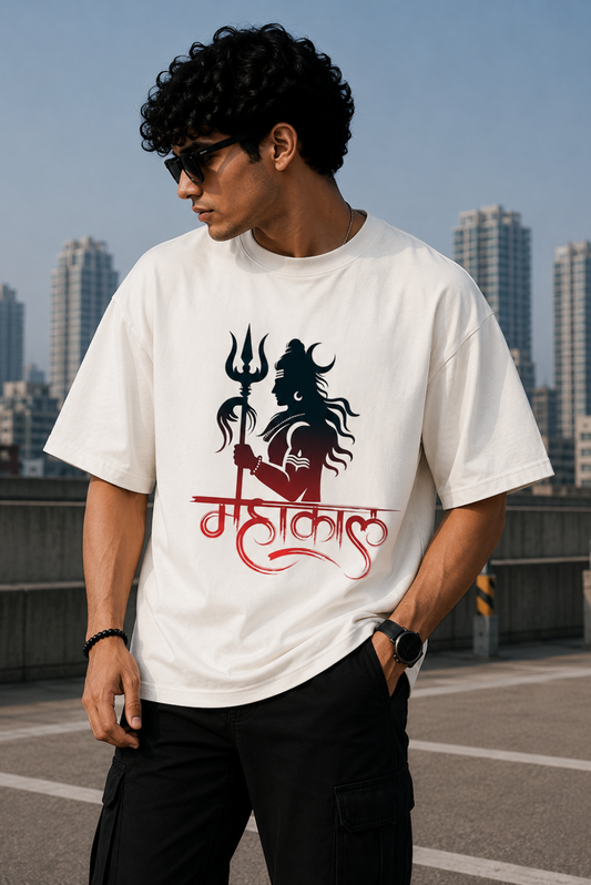 Mahakaal 2 Oversize T-Shirt | Spiritual Graphic Unisex Streetwear